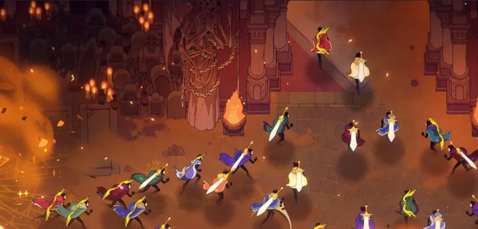 33 Immortals co-op combat with many players on screen